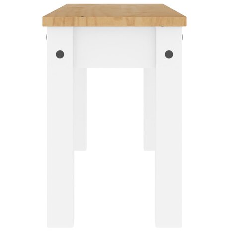 Eetkamerbank Panama 105x30x45 cm massief grenenhout wit 5