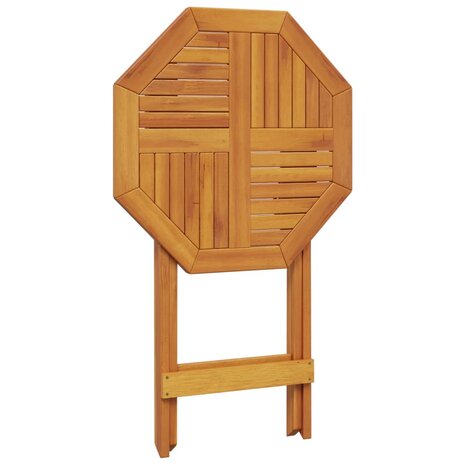 Tuintafel inklapbaar Ø60x75 cm massief acaciahout 8