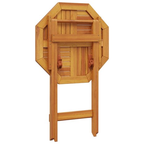 Tuintafel inklapbaar Ø60x75 cm massief acaciahout 9
