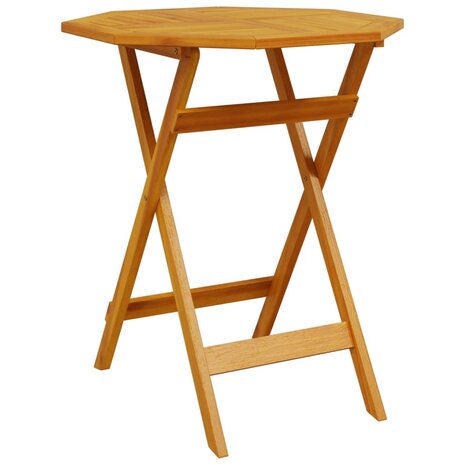 Tuintafel inklapbaar Ø70x75 cm massief acaciahout 2
