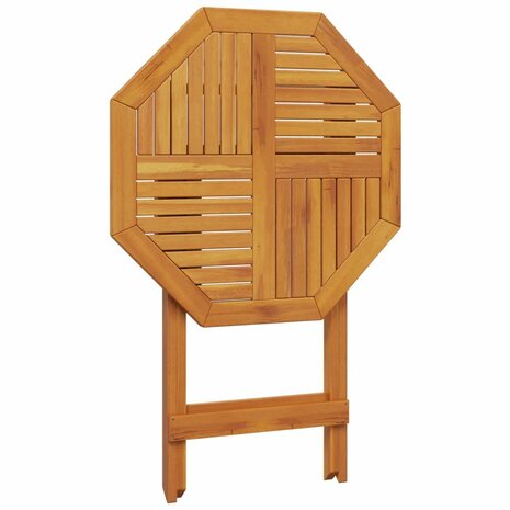 Tuintafel inklapbaar Ø70x75 cm massief acaciahout 8