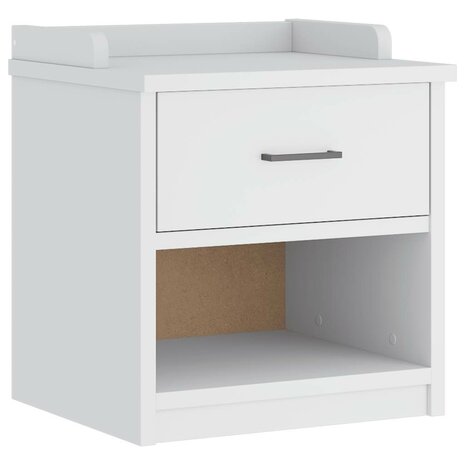 Gangbankje SANDNES wit 45x40x50 cm massief grenenhout 2