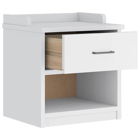 Gangbankje SANDNES wit 45x40x50 cm massief grenenhout 5