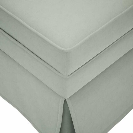 Chaise longue met bolster&rechterarmleuning fluweel lichtgrijs 7