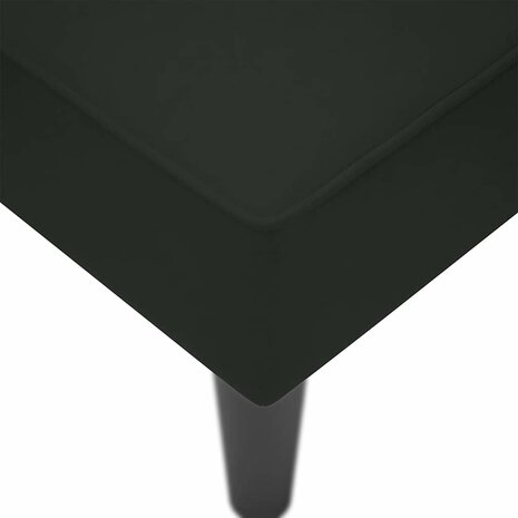 Chaise longue met rechterarmleuning fluweel zwart 7