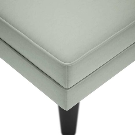 Chaise longue met kussen & rechterarmleuning fluweel lichtgrijs 7