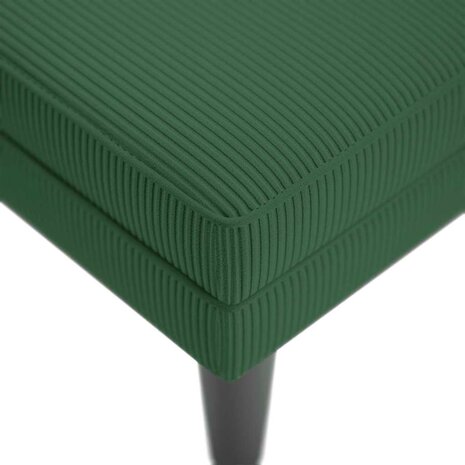 Chaise longue met kussen corduroy stof jungle groen 7