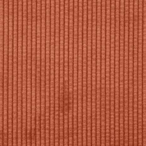 Chaise longue met kussen corduroy stof rood oranje 8