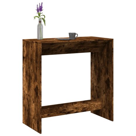 Bartafel 102x50x103,5 cm bewerkt hout gerookt eikenkleur 1
