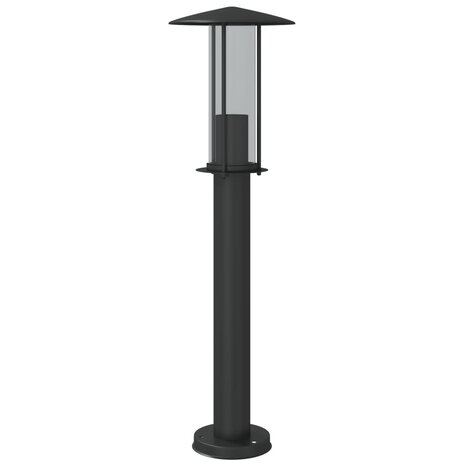 Vloerlamp voor buiten 60 cm roestvrij staal zwart 4