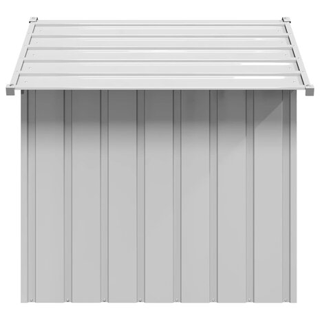Hondenhok met dak 131x101x102 cm gegalvaniseerd staal 4