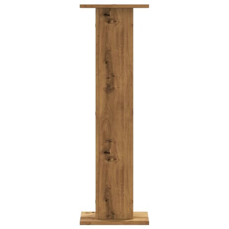 Speakerstandaards 2 st 30x30x95 cm hout artisanaal eikenkleurig 4