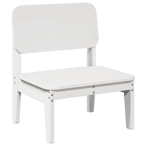 Tuinstoel 60x52,5x72 cm massief grenenhout wit 2