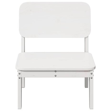 Tuinstoel 60x52,5x72 cm massief grenenhout wit 3
