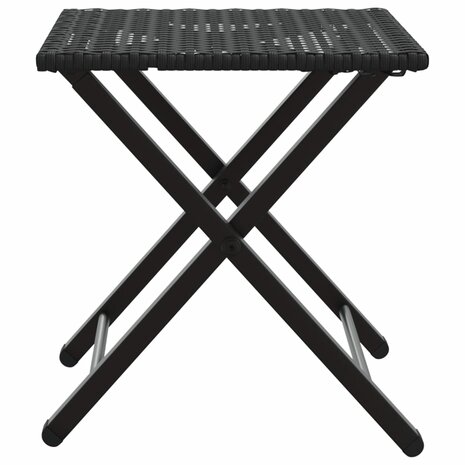 5-delige Tuinset inklapbaar poly rattan zwart  7
