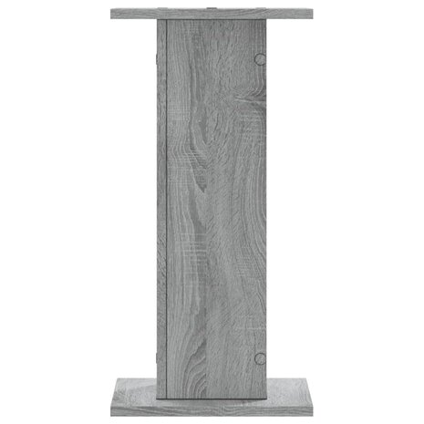 Plantenstandaards 2 st 30x30x60 cm bewerkt hout grijs sonoma 4