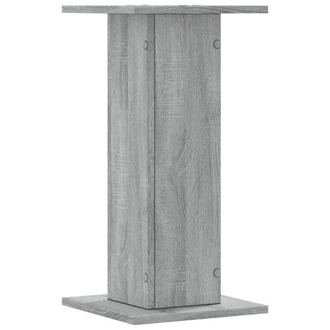 Plantenstandaards 2 st 30x30x60 cm bewerkt hout grijs sonoma 5