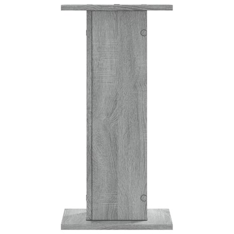 Plantenstandaards 2 st 30x30x60 cm bewerkt hout grijs sonoma 6
