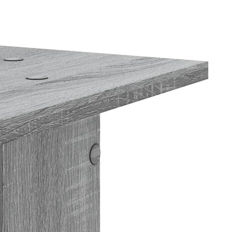 Plantenstandaards 2 st 30x30x60 cm bewerkt hout grijs sonoma 8