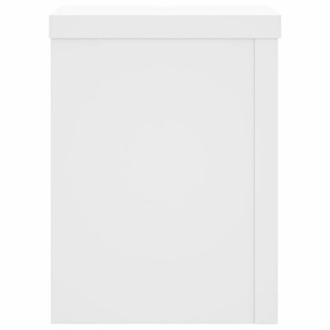 Plantenstandaards 2 st 15x15x20 cm bewerkt hout wit 5