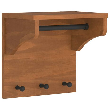 Wandkapstok SANDNES 43x30x42 cm massief grenenhout 2