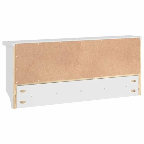 Wandkapstok SANDNES wit 87x12x35 cm massief grenenhout 7