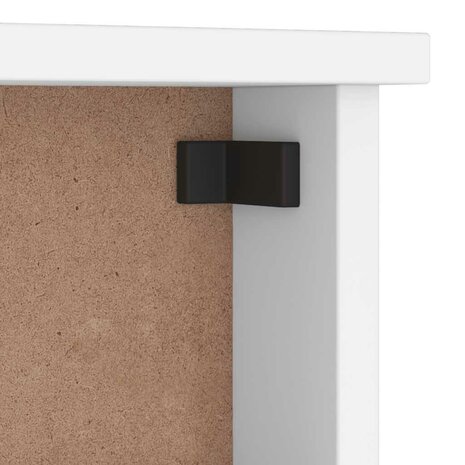 Wandkapstok SANDNES wit 87x12x35 cm massief grenenhout 8