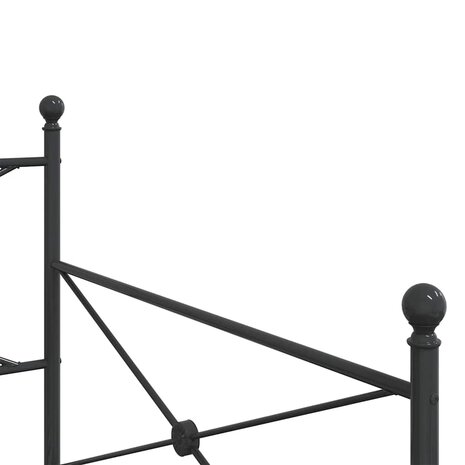 Slaapbank zonder matras 100x190 cm staal zwart 8