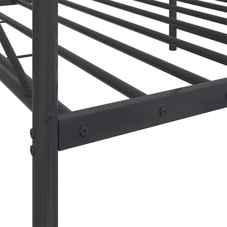 Slaapbank zonder matras 100x190 cm staal zwart 9