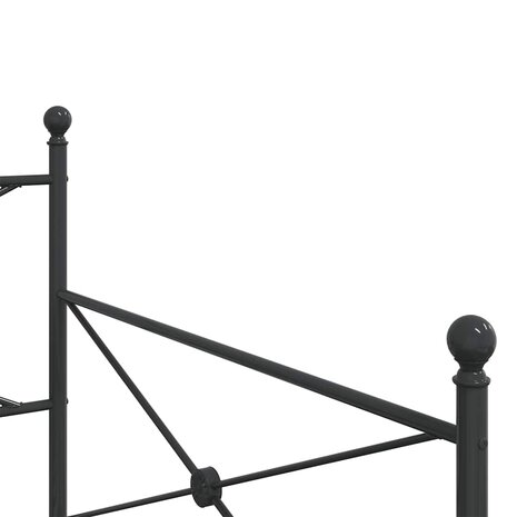 Slaapbank zonder matras 100x200 cm staal zwart 8