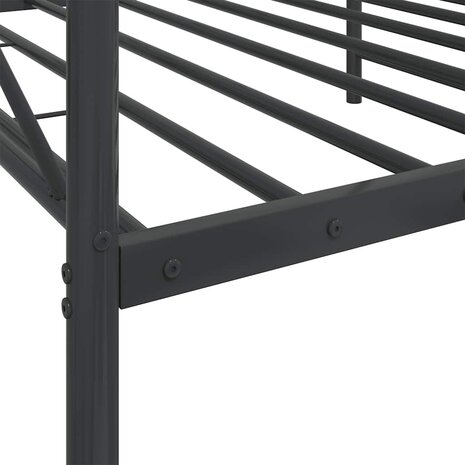 Slaapbank zonder matras 100x200 cm staal zwart 9