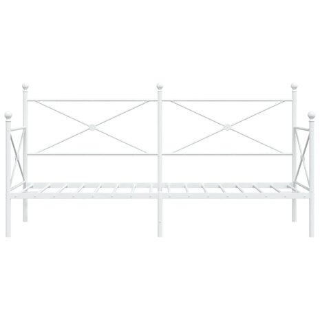 Slaapbank zonder matras 80x200 cm staal wit 5