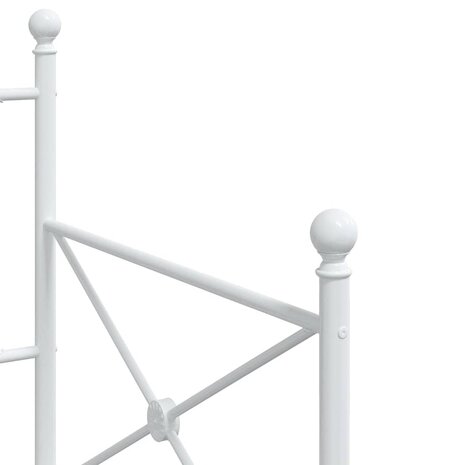Slaapbank zonder matras 90x190 cm staal wit 8