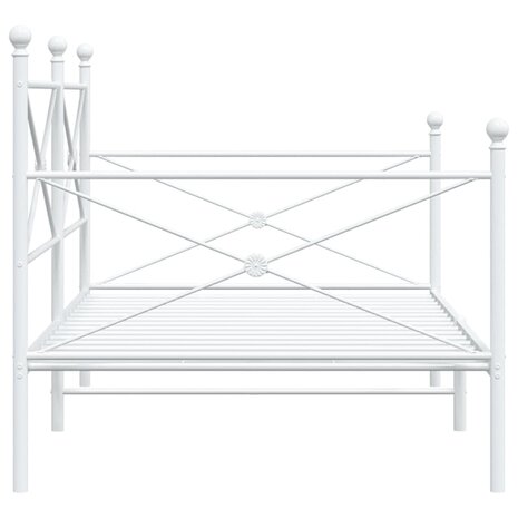 Slaapbank zonder matras 100x190 cm staal wit 6