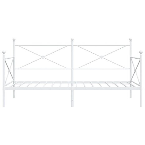 Slaapbank zonder matras 107x203 cm staal wit 5