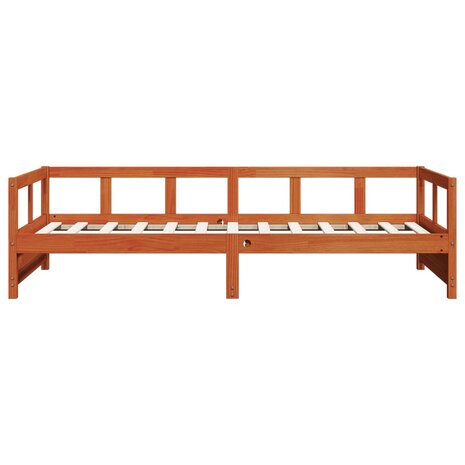 Slaapbank zonder matras 90x190 cm massief grenenhout wasbruin 5