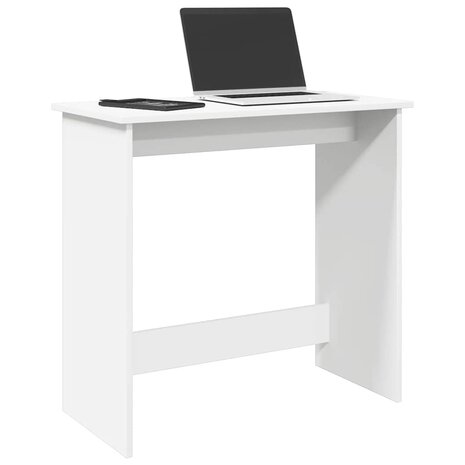 Bureau 80x40x75 cm bewerkt hout wit 1