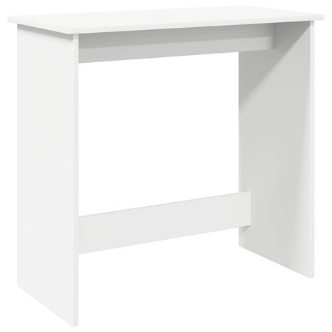 Bureau 80x40x75 cm bewerkt hout wit 2