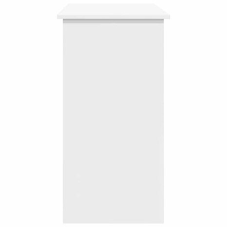 Bureau 80x40x75 cm bewerkt hout wit 5