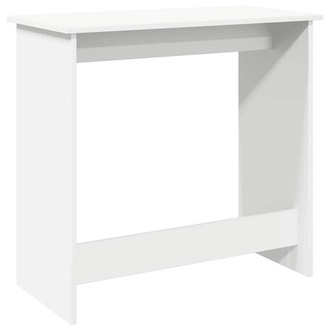 Bureau 80x40x75 cm bewerkt hout wit 6