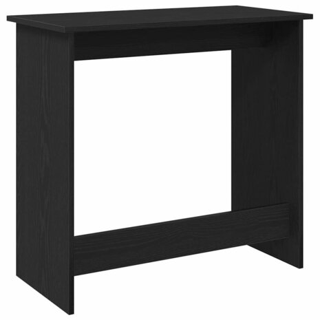 Bureau 80x40x75 cm bewerkt hout zwart 6