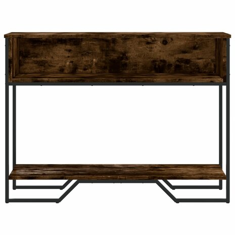 Wandtafel 100x35x74,5 cm bewerkt hout gerookt eikenkleurig 4