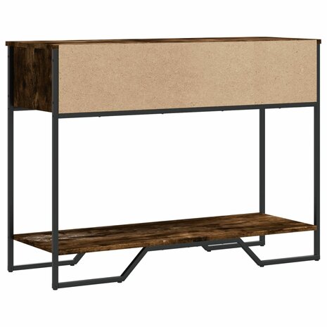 Wandtafel 100x35x74,5 cm bewerkt hout gerookt eikenkleurig 6