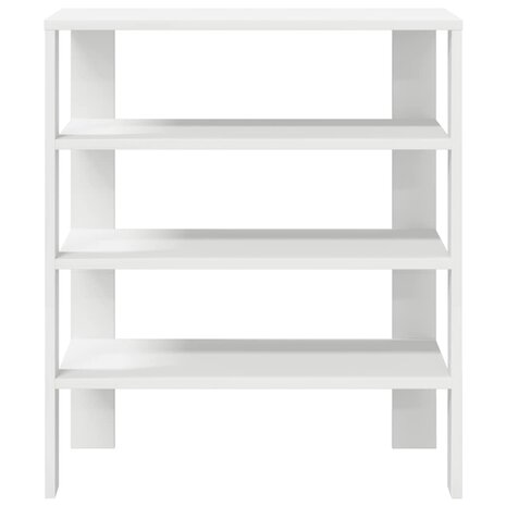 Schoenenrek 61x32x70 cm bewerkt hout wit 4