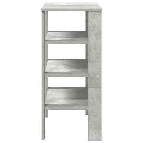 Schoenenrek 61x32x70 cm bewerkt hout betongrijs 5
