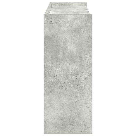 Schoenenrek 80x25x62 cm bewerkt hout betongrijs 5