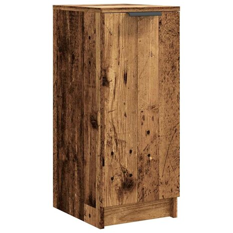 Schoenenkast 29,5x35x70 cm bewerkt hout oud houtkleurig 2