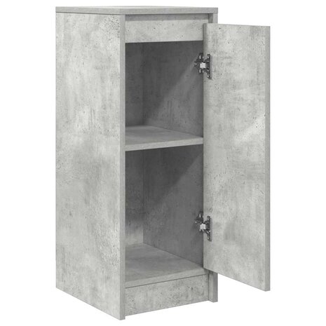 Dressoir 29,5x34x76 cm bewerkt hout betongrijs 5