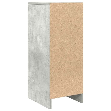 Dressoir 29,5x34x76 cm bewerkt hout betongrijs 8