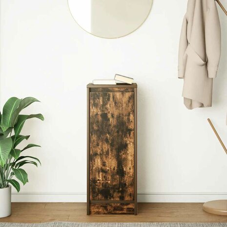 Dressoir 29,5x34x76 cm bewerkt hout gerookt eikenkleurig 3